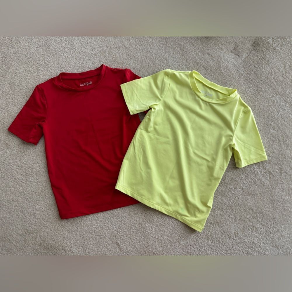 Toddler Boys Cat and Jack Rash Guard Set of 2 Sz 5T